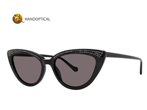 acetate plastic diamond sunglass027