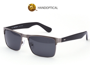 SQUARE METAL POLARIZED SUNGLASS 9830